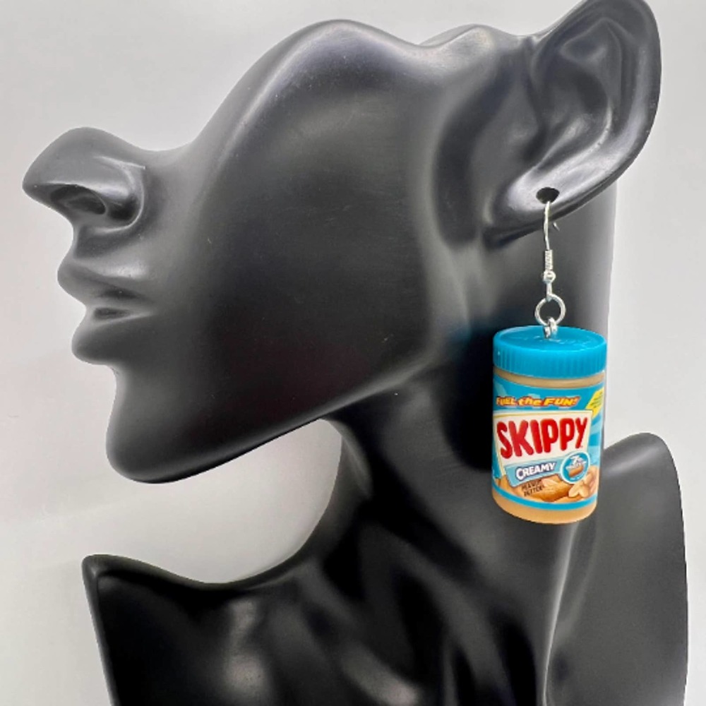 Peanut Butter Earrings - BFF Earrings - Mini Brands Earrings - Skippy Earrings - Picture 10 of 10